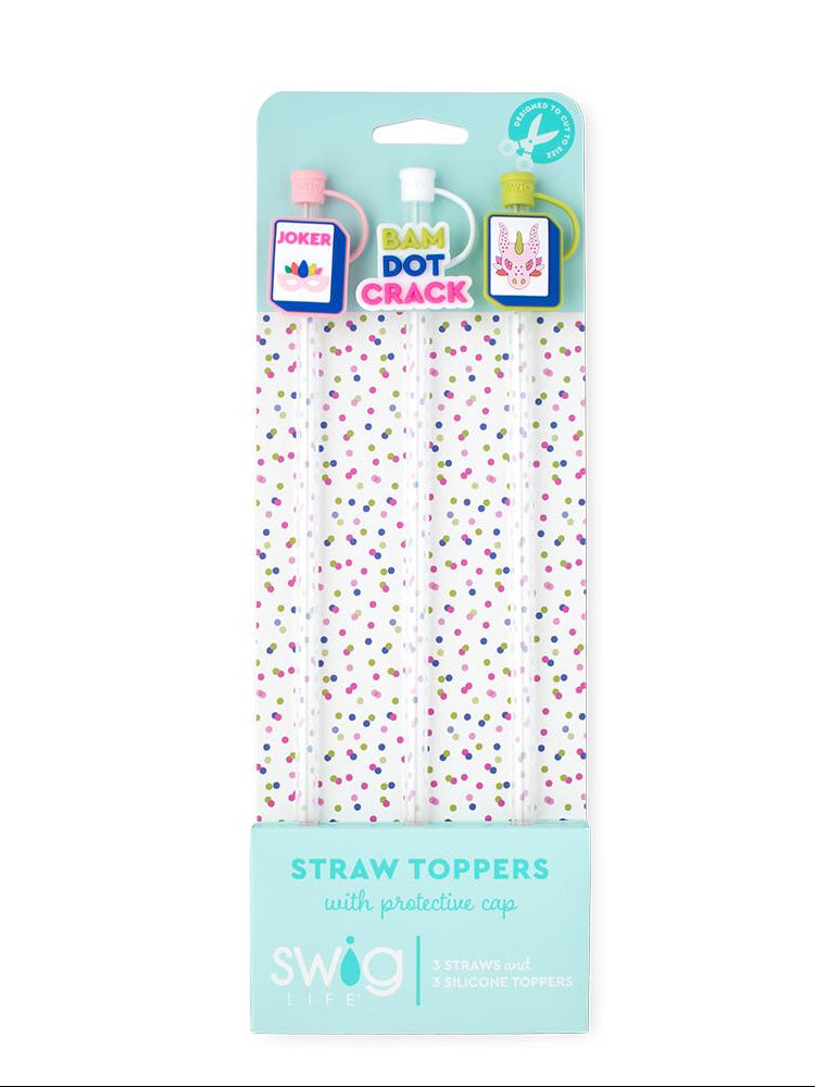 Mahjong Straw Topper Set | Swig - Straw topper -Jimberly's Boutique-Olive Branch-Mississippi