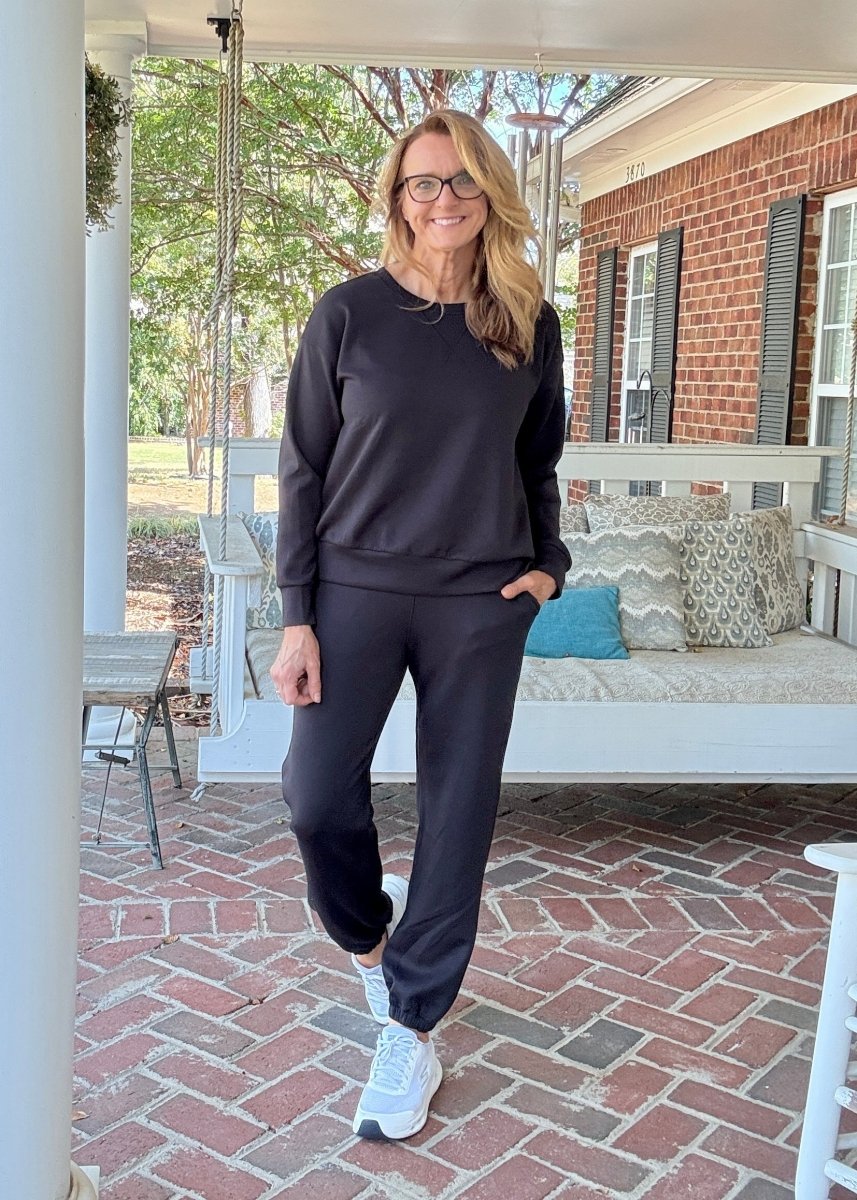 Malibu Set - Black | Dear Scarlett - jogger set - Jimberly's Boutique - Olive Branch - Mississippi