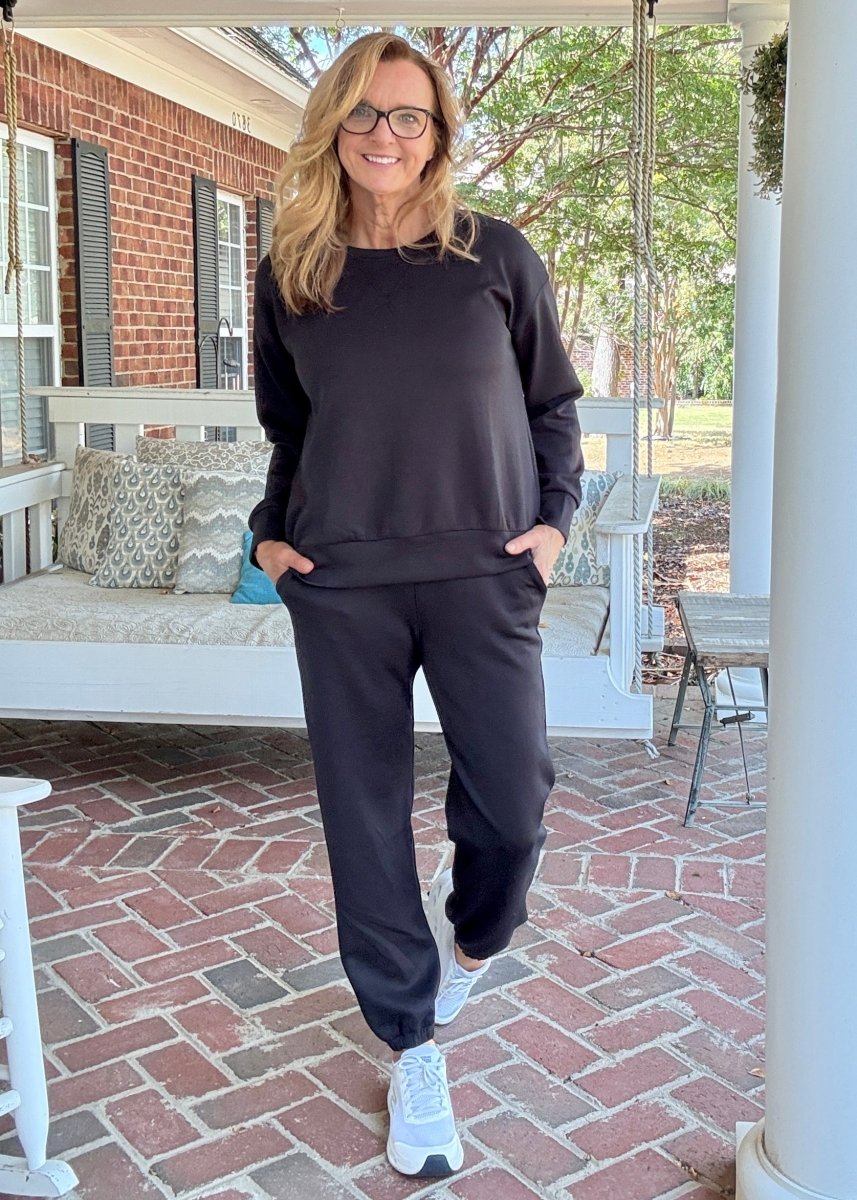 Malibu Set - Black | Dear Scarlett - jogger set - Jimberly's Boutique - Olive Branch - Mississippi