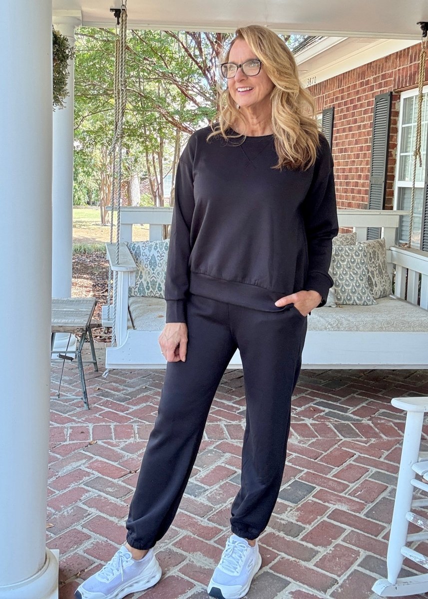Malibu Set - Black | Dear Scarlett - jogger set - Jimberly's Boutique - Olive Branch - Mississippi