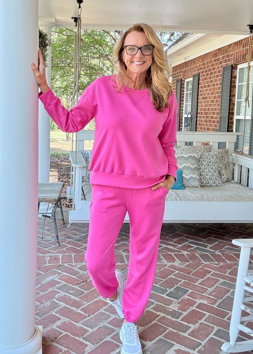 Malibu Set - Hot Pink | Dear Scarlett - jogger set - Jimberly's Boutique - Olive Branch - Mississippi
