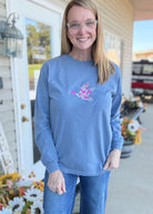 Mallard Embroidered LS Comfort Colors Tee - Embroidered Comfort Colors -Jimberly's Boutique-Olive Branch-Mississippi