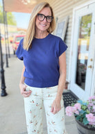 Mallard Print Cuffed Jeans - Jimberly's Boutique-Olive Branch-Mississippi