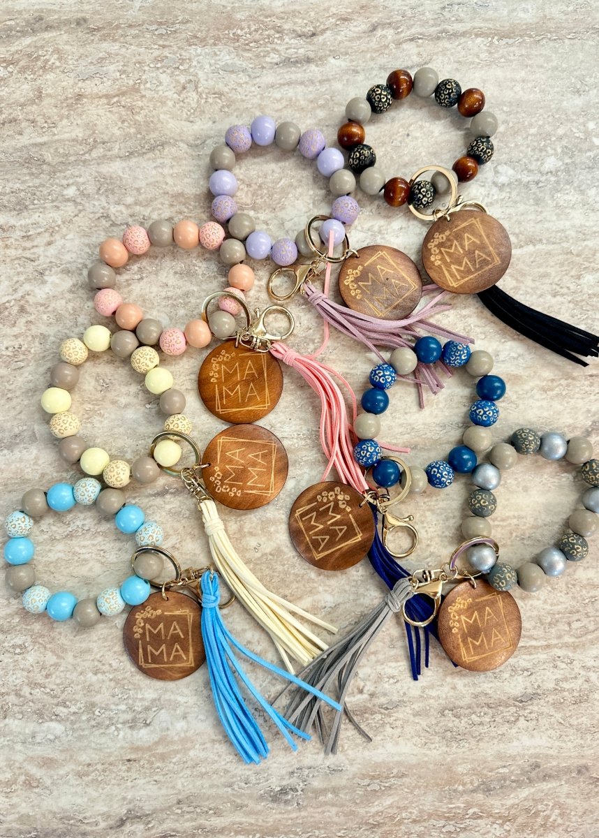 MAMA Beaded Keychain - keychain - Jimberly's Boutique - Olive Branch - Mississippi