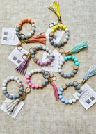Marble Pattern Bead Keychain - keychain - Jimberly's Boutique - Olive Branch - Mississippi