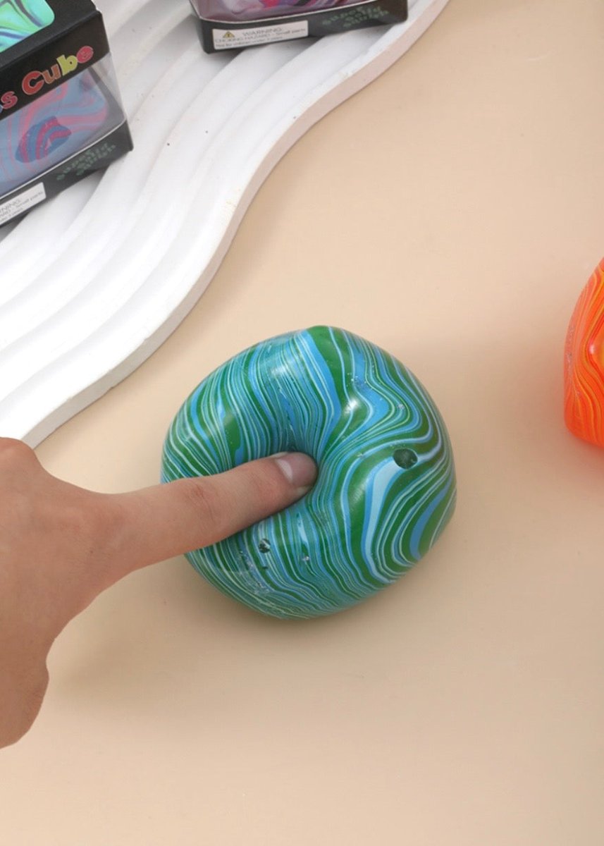 Marble Swirl Cube Squishy - Jimberly's Boutique-Olive Branch-Mississippi