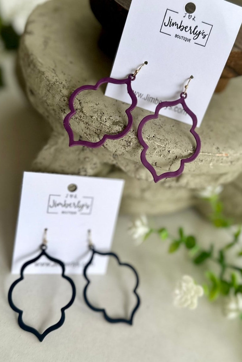 Matte Moroccan Dangle Earrings - earrings -Jimberly's Boutique-Olive Branch-Mississippi