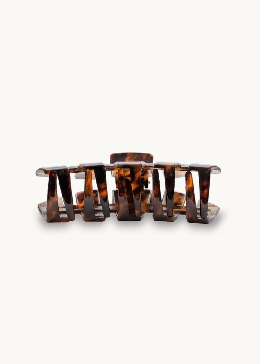 Medium Hair Clip | Classic | Tortoise | Teleties - Teletie Classic Hair Clip - Jimberly's Boutique - Olive Branch - Mississippi