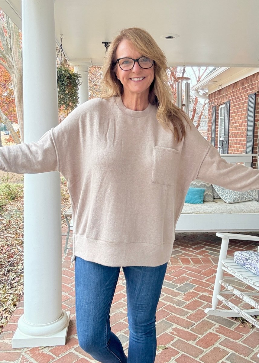 Melange Oversized Sweater - Ash Mocha - sweater - Jimberly's Boutique - Olive Branch - Mississippi