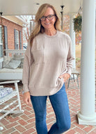 Melange Oversized Sweater - Ash Mocha - sweater - Jimberly's Boutique - Olive Branch - Mississippi