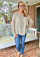 Memorable Moment Long Sleeve Top - Sage - Shirts & Tops - Jimberly's Boutique - Olive Branch - Mississippi