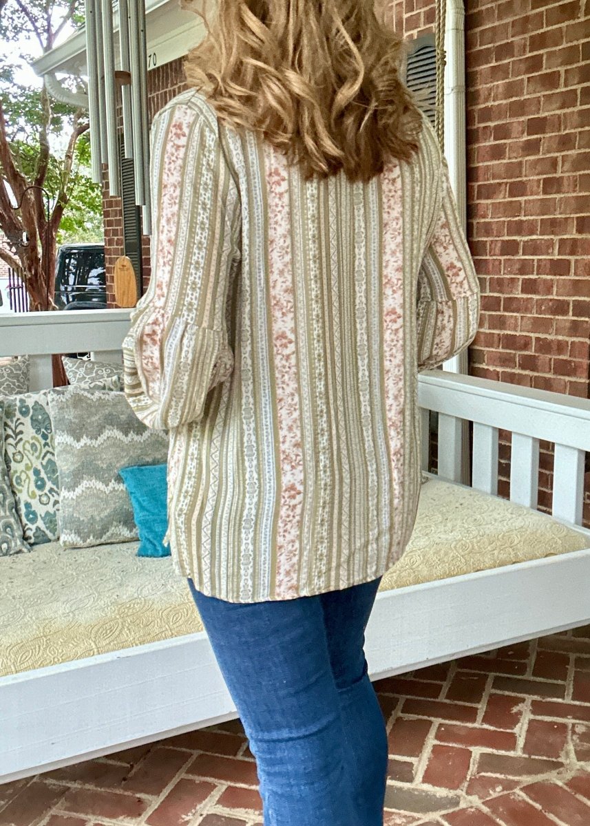Memorable Moment Long Sleeve Top - Sage - Shirts & Tops - Jimberly's Boutique - Olive Branch - Mississippi