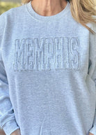 MEMPHIS Tone on Tone Applique' Sweatshirt - Jimberly's Boutique - Olive Branch - Mississippi