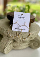 Metal Paveball Hoop Earrings - earrings -Jimberly's Boutique-Olive Branch-Mississippi