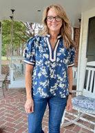 Midnight Botanica Top | Entro - Entro Top - Jimberly's Boutique - Olive Branch - Mississippi