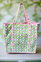 Miller Pink and Green Floral Tote Bag - Jimberly's Boutique - Olive Branch - Mississippi