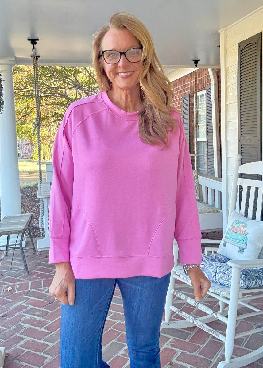 Millie Scuba Pullover - Candy Pink - pullover - Jimberly's Boutique - Olive Branch - Mississippi