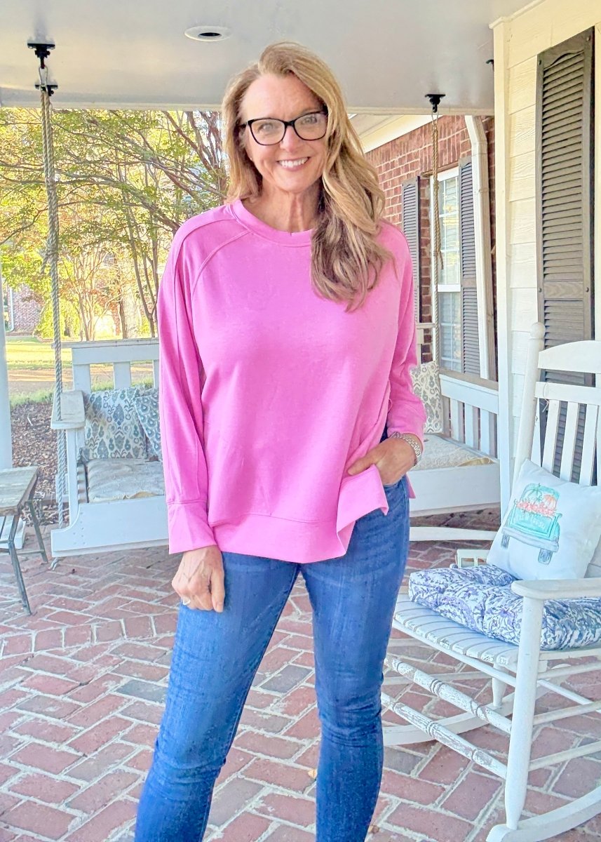 Millie Scuba Pullover - Candy Pink - pullover - Jimberly's Boutique - Olive Branch - Mississippi