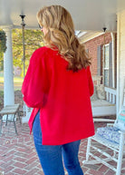 Millie Scuba Pullover - Ruby - pullover - Jimberly's Boutique - Olive Branch - Mississippi