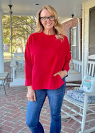 Millie Scuba Pullover - Ruby - pullover - Jimberly's Boutique - Olive Branch - Mississippi