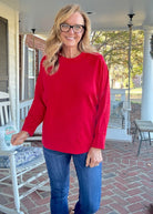 Millie Scuba Pullover - Ruby - pullover - Jimberly's Boutique - Olive Branch - Mississippi