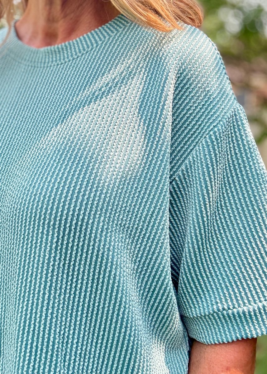 Mindy Ribbed Short Set - Jade - short set - Jimberly's Boutique - Olive Branch - Mississippi
