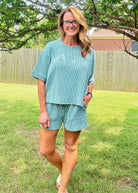 Mindy Ribbed Short Set - Jade - short set - Jimberly's Boutique - Olive Branch - Mississippi