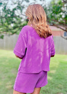 Mindy Ribbed Short Set - Lt Plum - short set - Jimberly's Boutique - Olive Branch - Mississippi