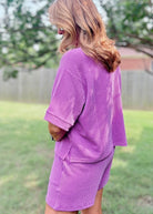 Mindy Ribbed Short Set - Lt Plum - short set - Jimberly's Boutique - Olive Branch - Mississippi