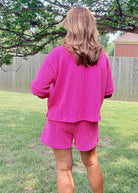 Mindy Ribbed Short Set - Neon Hot Pink | Zenana - short set - Jimberly's Boutique - Olive Branch - Mississippi