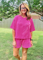Mindy Ribbed Short Set - Neon Hot Pink | Zenana - short set - Jimberly's Boutique - Olive Branch - Mississippi