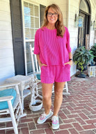 Mindy Ribbed Short Set - Rose | Zenana - short set - Jimberly's Boutique - Olive Branch - Mississippi