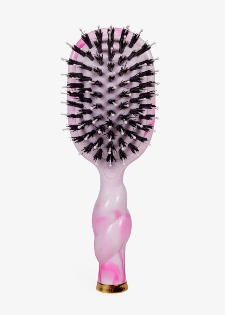 Mini Boar Brush – Pinch Me Pink | TELETIES - Teleties Hair Brush -Jimberly's Boutique-Olive Branch-Mississippi