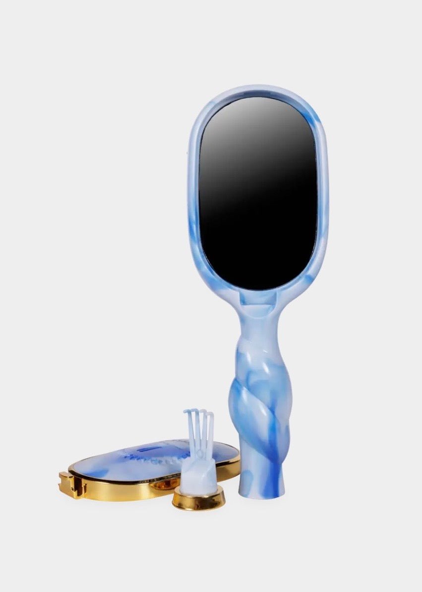Mini Boar Brush – Tide & True Blue | TELETIES - Teleties Hair Brush -Jimberly's Boutique-Olive Branch-Mississippi