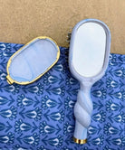 Mini Boar Brush – Tide & True Blue | TELETIES - Teleties Hair Brush -Jimberly's Boutique-Olive Branch-Mississippi