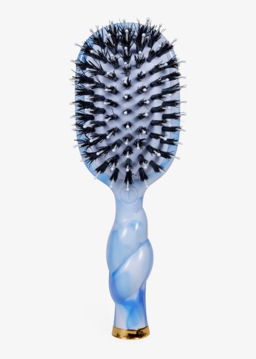 Mini Boar Brush – Tide & True Blue | TELETIES - Teleties Hair Brush -Jimberly's Boutique-Olive Branch-Mississippi