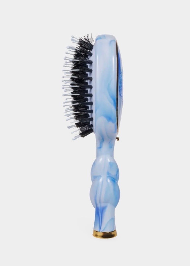 Mini Boar Brush – Tide & True Blue | TELETIES - Teleties Hair Brush -Jimberly's Boutique-Olive Branch-Mississippi