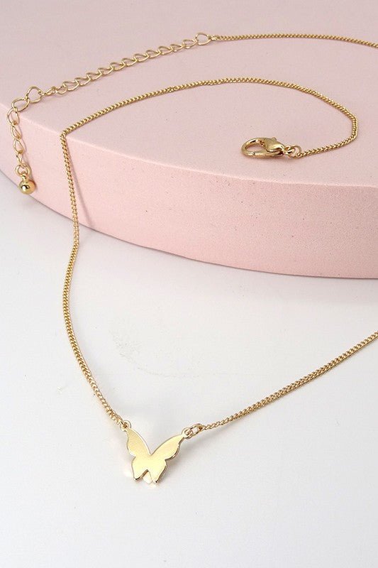 Mini Butterfly Pendant Necklace - necklace - Jimberly's Boutique - Olive Branch - Mississippi