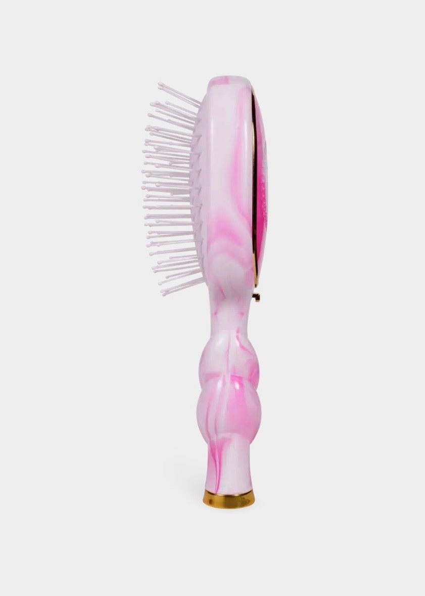 Mini Detangler Brush For Medium Hair - Pinch Me Pink - Teleties Hair Brush -Jimberly's Boutique-Olive Branch-Mississippi