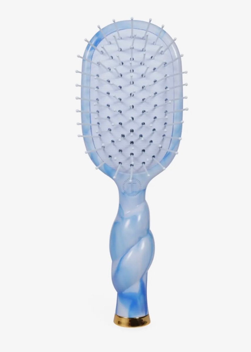 Mini Detangler Brush For Medium Hair - Tide & True Blue - Teleties Hair Brush -Jimberly's Boutique-Olive Branch-Mississippi