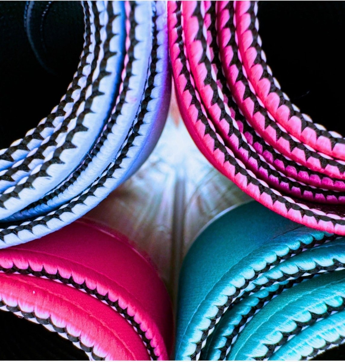 Mini Mahjong Mat - Pink Center/Blue Scallop | My Fair Mahjong - Mahjong Mat -Jimberly's Boutique-Olive Branch-Mississippi