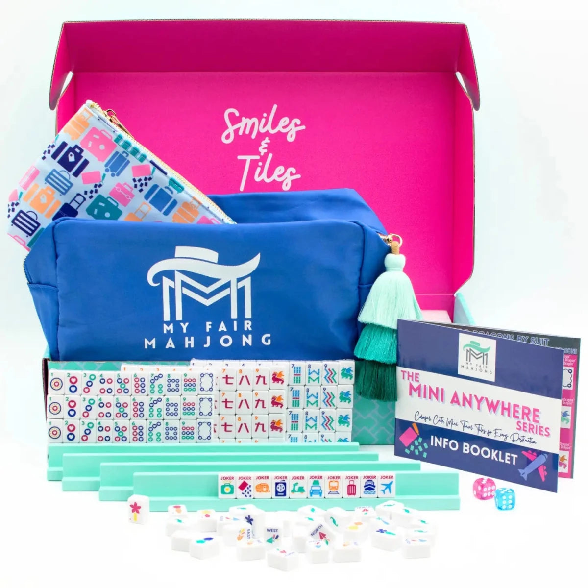 Mini Travel Mahjong - White | Mini Anywhere Series | My Fair Mahjong - Mahjong Tiles -Jimberly's Boutique-Olive Branch-Mississippi