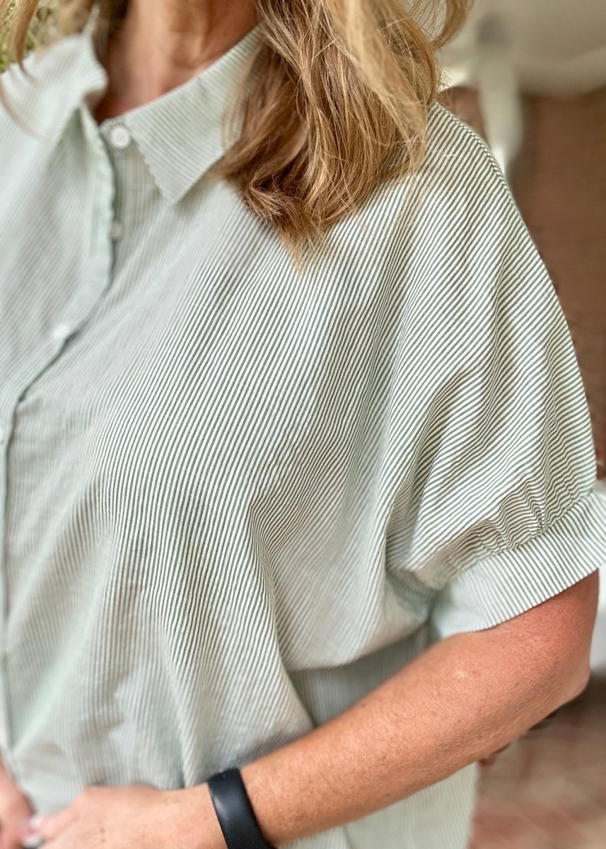 Minty Fresh Striped Top | Umgee (Reg & Plus Sizes) - Jimberly's Boutique - Olive Branch - Mississippi