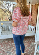 Mix Boho Blouse/Top - Red Mix | Umgee - Umgee Top - Jimberly's Boutique - Olive Branch - Mississippi