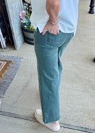 Mobile Acid Wash Straight Wide Pants - Ash Jade - casual pants -Jimberly's Boutique-Olive Branch-Mississippi