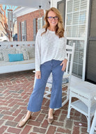 Mobile Acid Wash Straight Wide Pants - Blackberry - casual pants - Jimberly's Boutique - Olive Branch - Mississippi