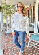 Mocha Floral Print French Terry Top | Umgee - Jimberly's Boutique - Olive Branch - Mississippi