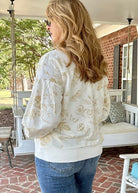 Mocha Floral Print French Terry Top | Umgee - Jimberly's Boutique - Olive Branch - Mississippi