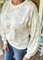 Mocha Floral Print French Terry Top | Umgee - Jimberly's Boutique - Olive Branch - Mississippi