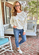 Mocha Floral Print French Terry Top | Umgee - Jimberly's Boutique - Olive Branch - Mississippi